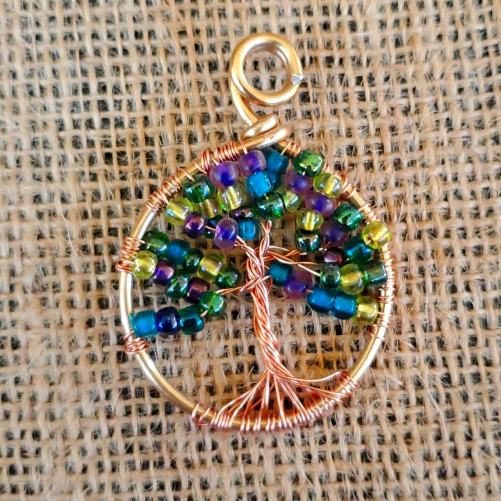 Handmade tree of life pendant